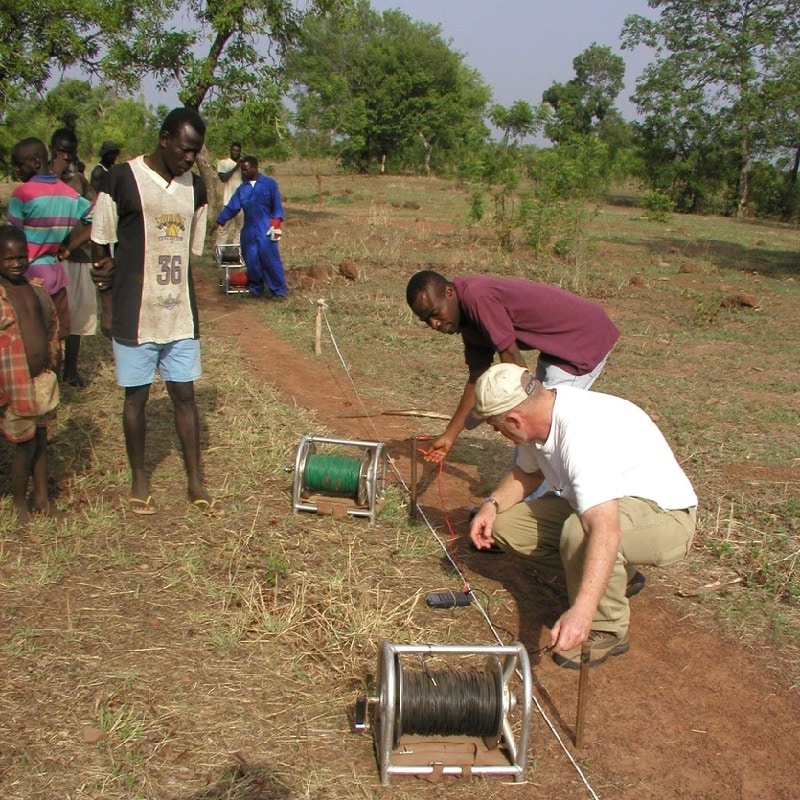 Photo of DRI consultant training WorldVision staff in Ghana in 1996