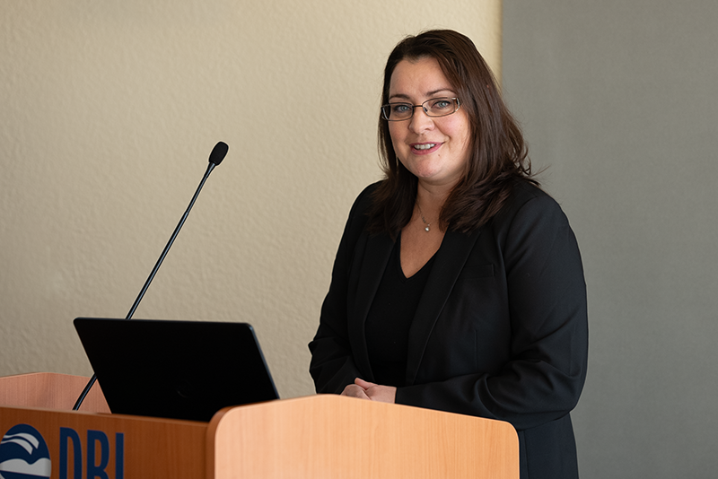 Photo of Vera at the podium.