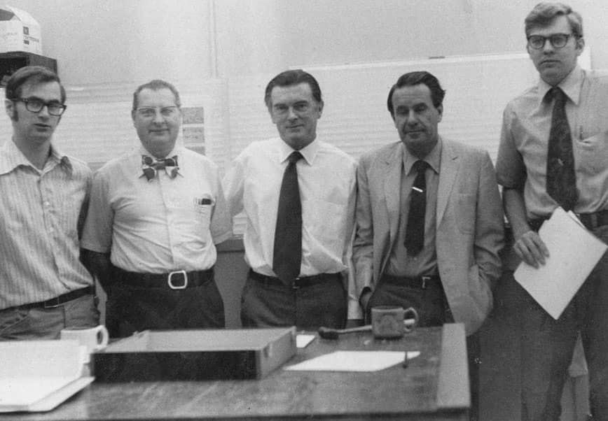 Jim Hudson and other male scientists